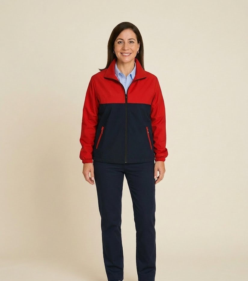 Chaqueta combinada moderna
