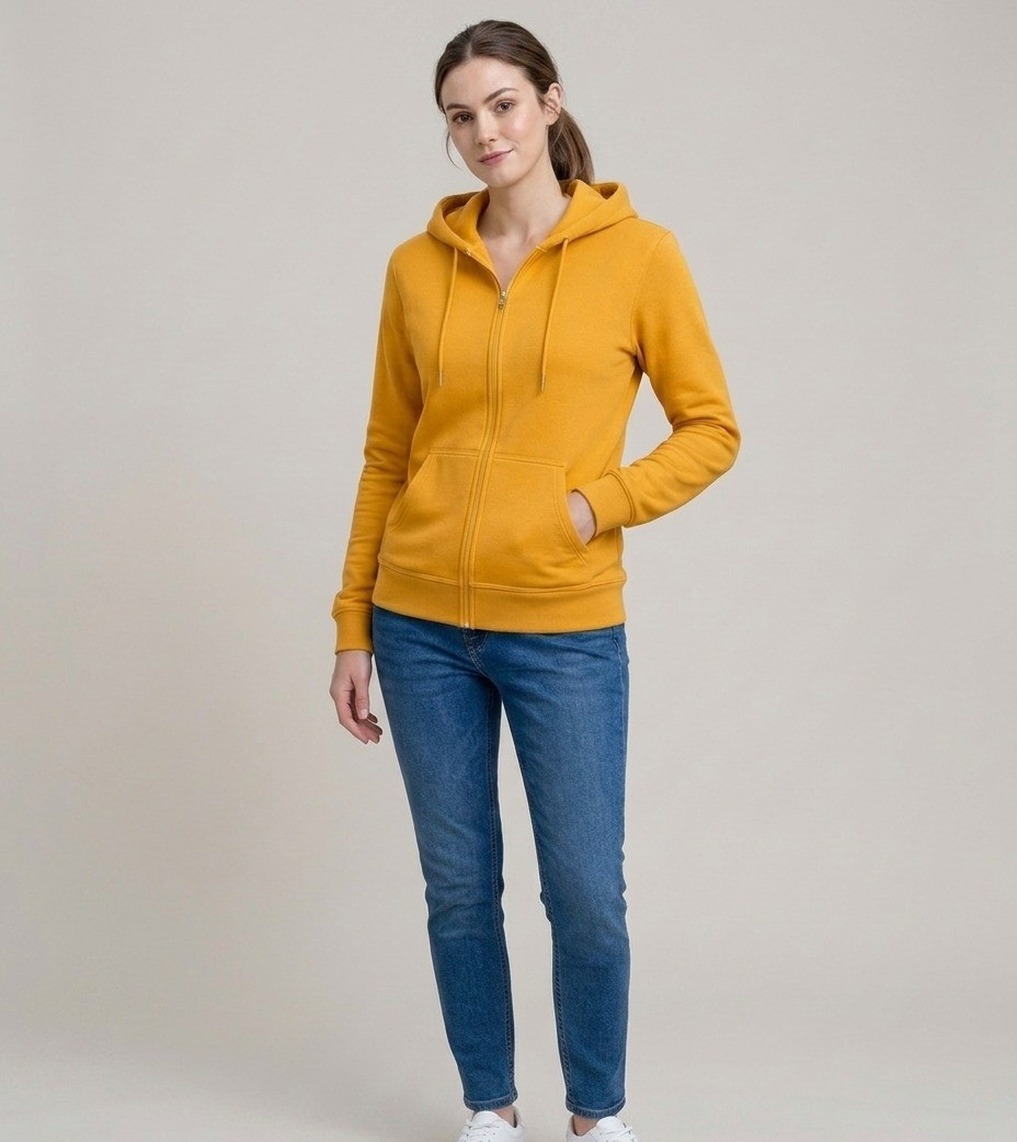 Hoodie abierto con cremallera